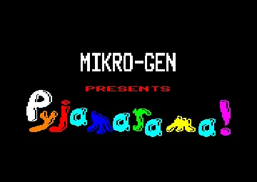 Pyjamarama (UK) (1985) [Amsoft] (Trainer) screen shot title